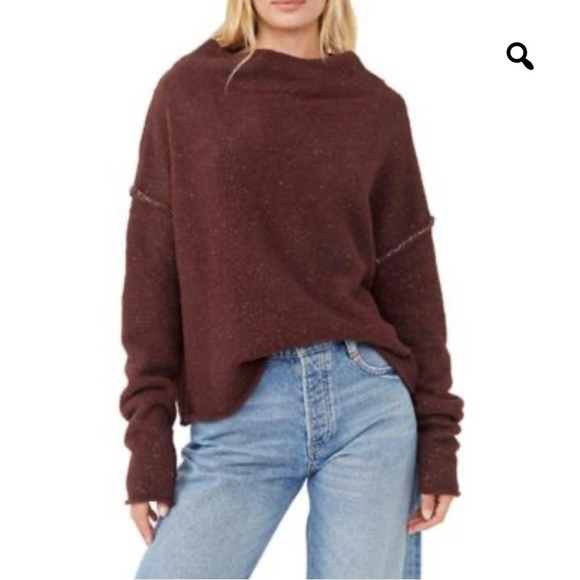 Free People Sweaters - Free People San Vicente Sweater In Birch Bark XL baggy oversized brown